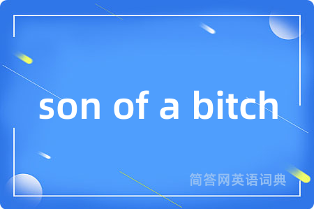 son of a bitch