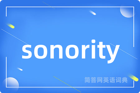 sonority