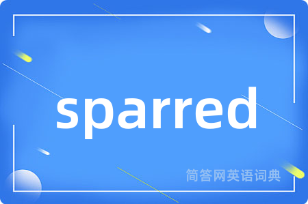 sparred