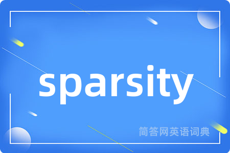 sparsity
