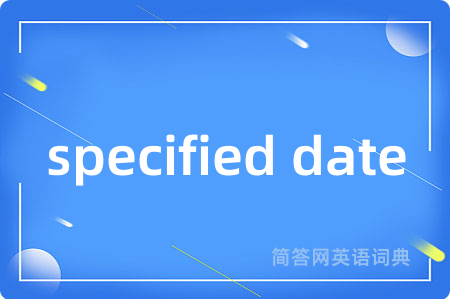 specified date
