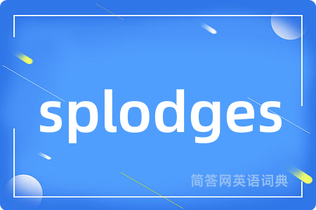 splodges