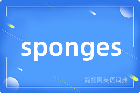 sponges是什么意思,sponges的中文翻译 sponges