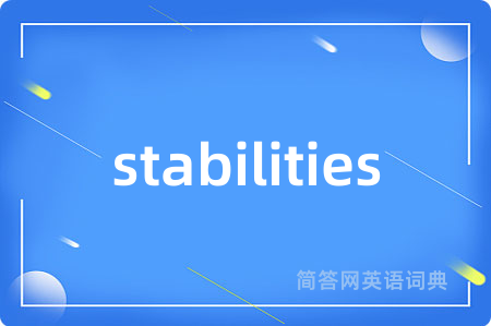 stabilities