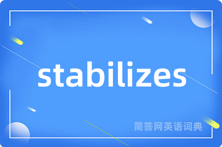 stabilizes