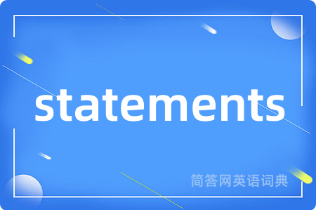 statements