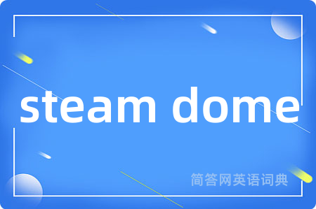 steam dome是什么意思,steam dome的中文翻译 steam dome