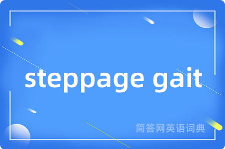 steppage gait
