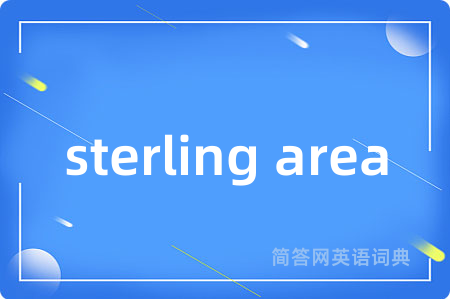 sterling area