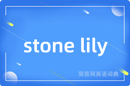 stone lily