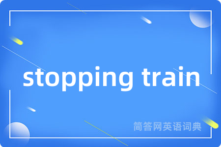 stopping train