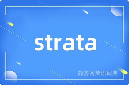 strata