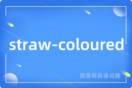 straw-coloured