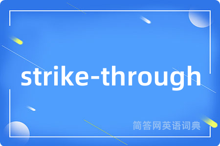 strike-through