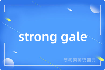 strong gale