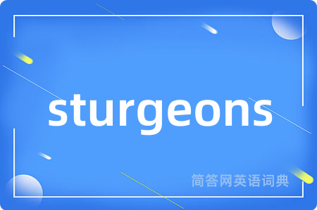 sturgeons