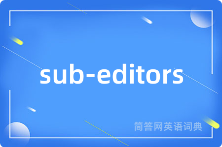 sub-editors