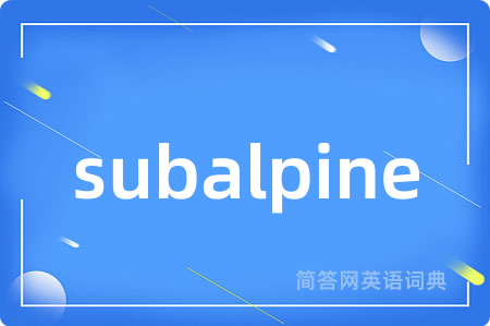 subalpine