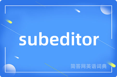 subeditor