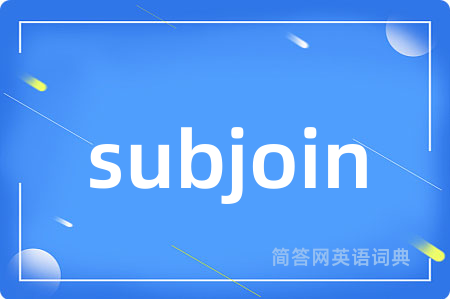 subjoin