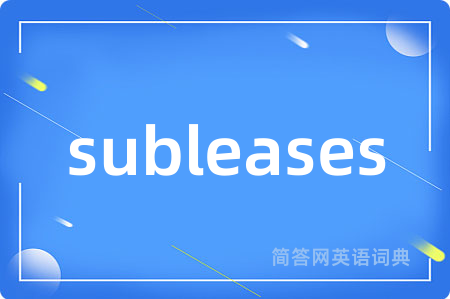 subleases
