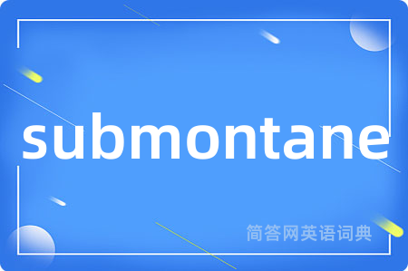 submontane