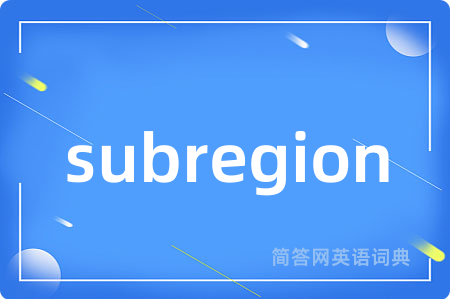subregion