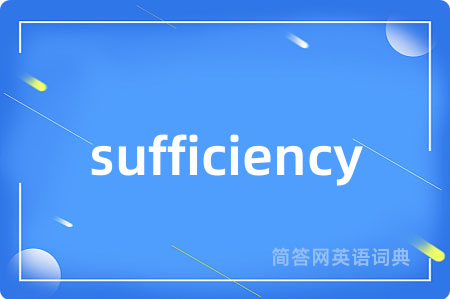 sufficiency