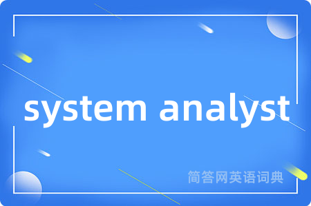 system analyst