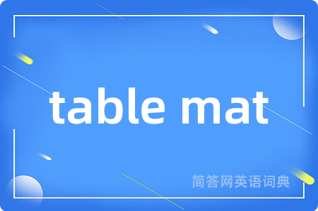 table mat
