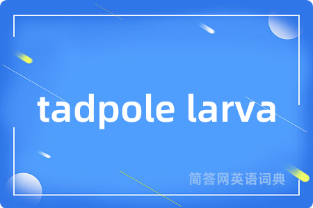 tadpole larva