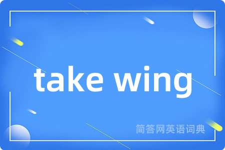 take wing