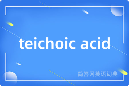 teichoic acid是什么意思,teichoic acid的中文翻译 teichoic acid