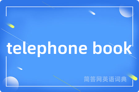 telephone book