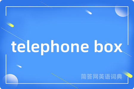 telephone box