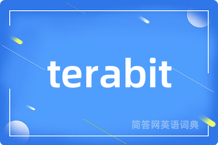 terabit是什么意思,terabit的中文翻译 terabit