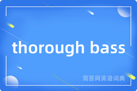 thorough bass