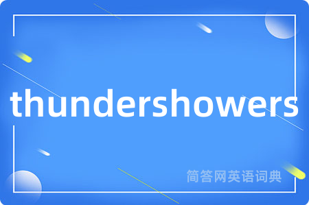 thundershowers