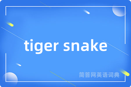 tiger snake
