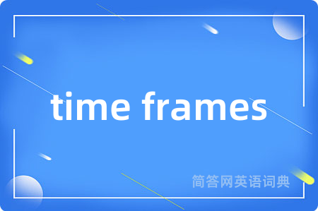 time frames