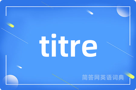 titre