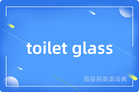 toilet glass