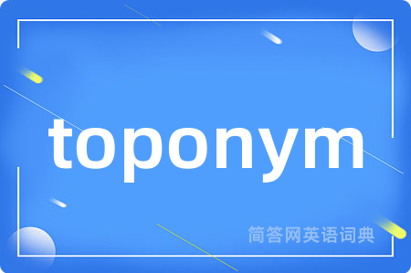 toponym