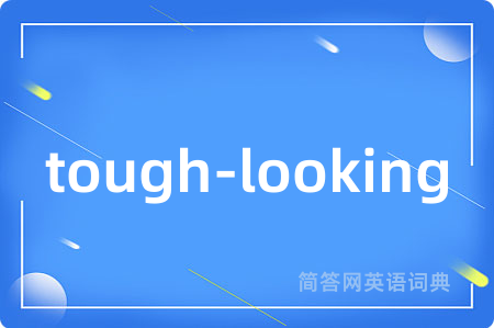 tough-looking是什么意思,tough-looking的中文翻译 tough-looking