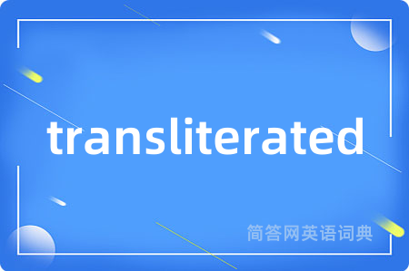 transliterated