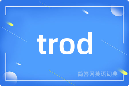 trod是什么意思,trod的中文翻译 trod