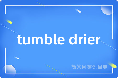 tumble drier