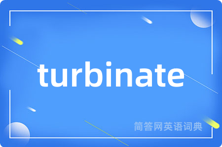 turbinate是什么意思,turbinate的中文翻译 turbinate