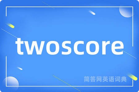 twoscore
