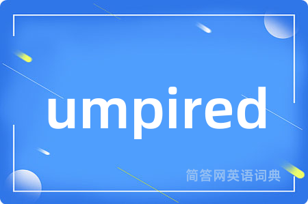 umpired